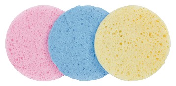 SET ESPONJAS DESMAQUILLANTES 110mm COLOR BIFULL