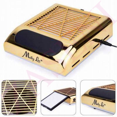 MOLLY LAC ASPIRADOR PROFESIONAL POLVO UÑAS GOLD 80W