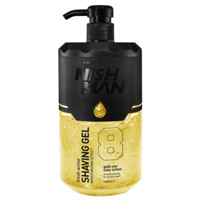 NISHMAN SHAVING GEL Nº8 GOLD ONE 1000ml