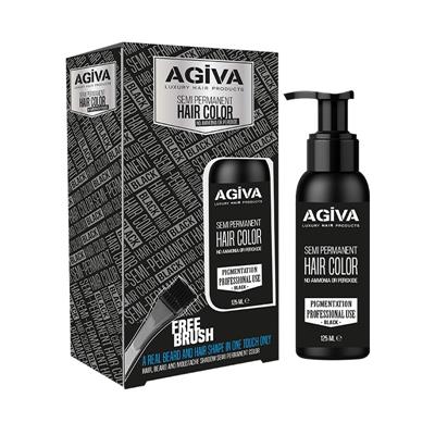 AGIVA SEMI PERMANENT HAIR COLOR BLACK 125ML