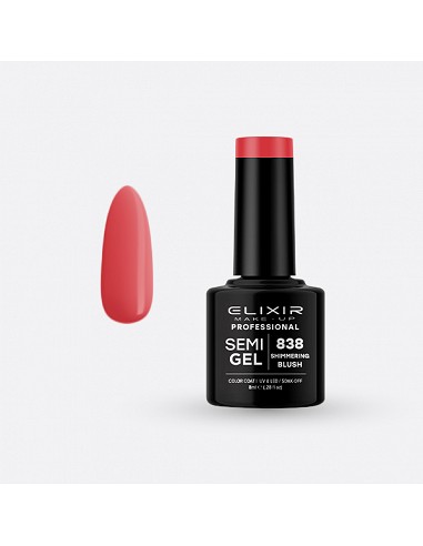 ELIXIR SEMI GEL COLOR 8 ML SHIMMERING BLUSH Nº 838