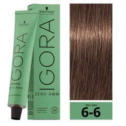 COLORACION PERMANENTE SIN AMOIACO IGORA ZERO AMM 6-6 60 ML.