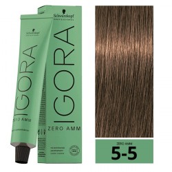 COLORACION PERMANENTE SIN AMONIACO IGORA ZERO AMM 5-5 60ML.