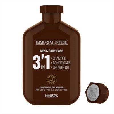 IMMORTAL INFUSE MEN´S DAILY CARE 3 EN 1  500ml.