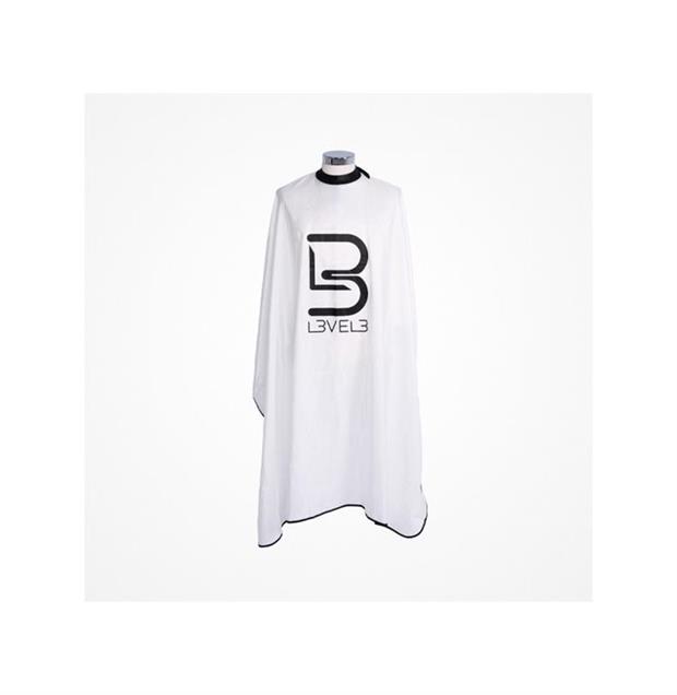 CAPA PROFESIONAL BLANCA CON CUELLO DE SILICONA Y CIERRE CON CORCHETE L3VEL3