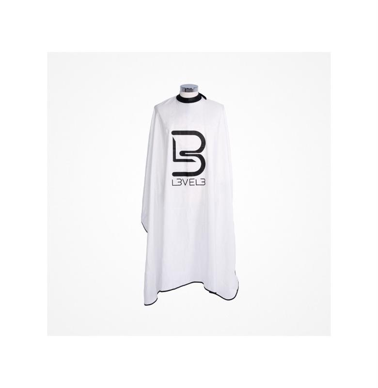 CAPA PROFESIONAL BLANCA CON CUELLO DE SILICONA Y CIERRE CON CORCHETE L3VEL3