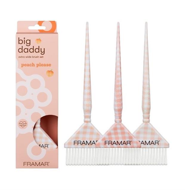 PEACH PLEASE 3PC BIG DADDY BRUSH SET