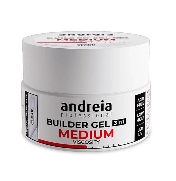 BUILDER GEL MEDIUM VISCOSITY CLEAR 200GR