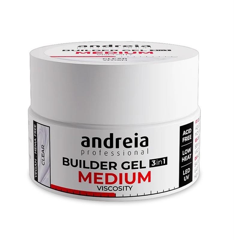 BUILDER GEL MEDIUM VISCOSITY CLEAR 200GR