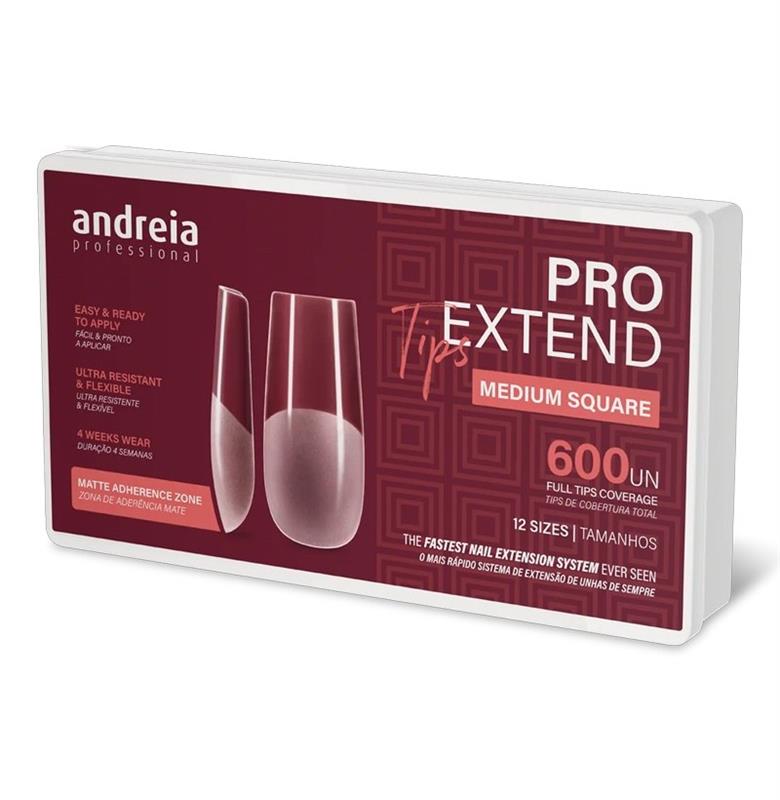 PRO EXTEND TIPS MEDIUM SQUARE 600U
