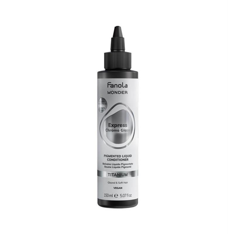 BALSAMO LIQUIDO WONDER EXPRESS CHROMA GLAZE TITANIUM 150ML FANOLA