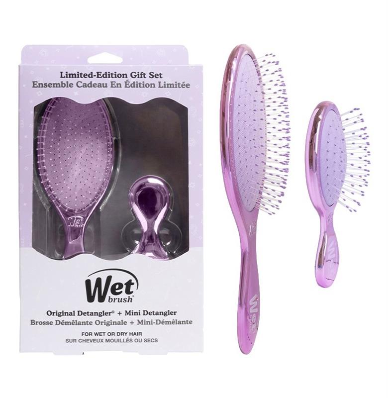 KIT FESTIVE FINISH DETANGLER+MINI DETANGLER PURPLE