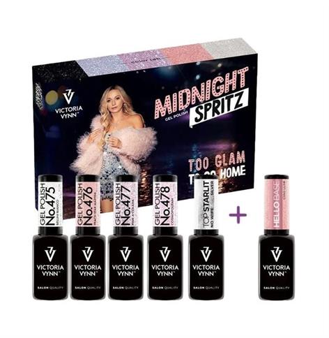 VV PACK GEL POLISH MIDNIGHT SPRITZ 475-478+ TOP STARLIT 5UX8ML