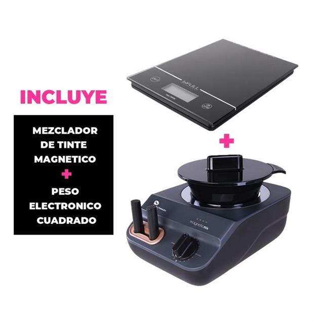KIT MEZCLADOR DE TINTE MAGNETICO+PESO ELECTRONICO CUADRADO