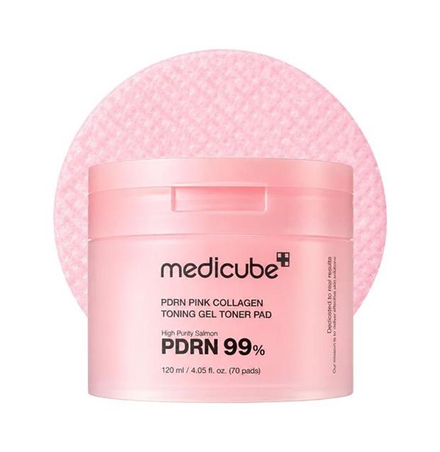 PDRN PINK COLLAGEN TONING GEL TONER PAD 70 PADS